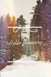 iPhone Hello January Wallpaper 2