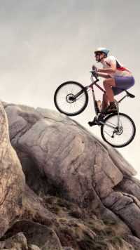 iPhone Mountain Biking Wallpaper