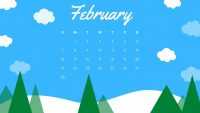 2021 Februay Calendar Wallpaper 3