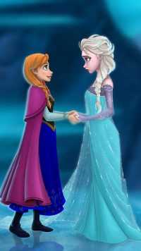 Anna and Elsa Wallpaper 2