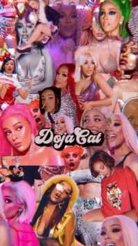 Doja Cat Collage Wallpaper