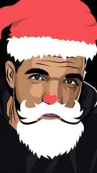 Drake Santa Claus Wallpaper