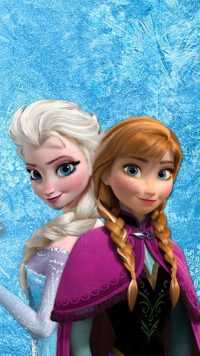 Elsa and Anna Wallpaper