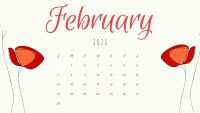 February 2021 Calendar Wallpapers