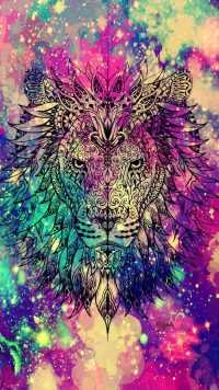 Psychedelic Lion Wallpaper 3