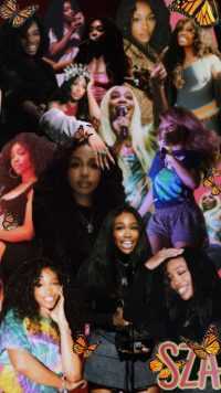 Sza Collage Wallpaper