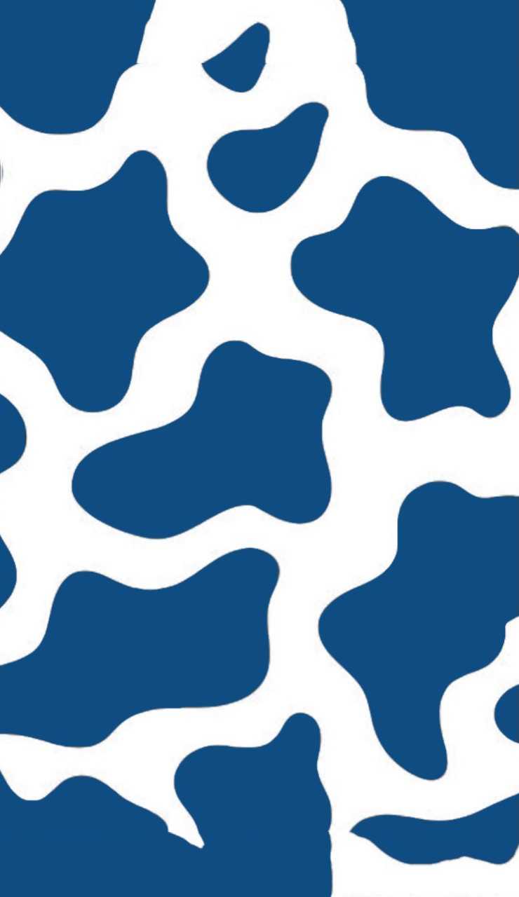 Background Aesthetic Blue Cow Print Wallpaper - exresnullius