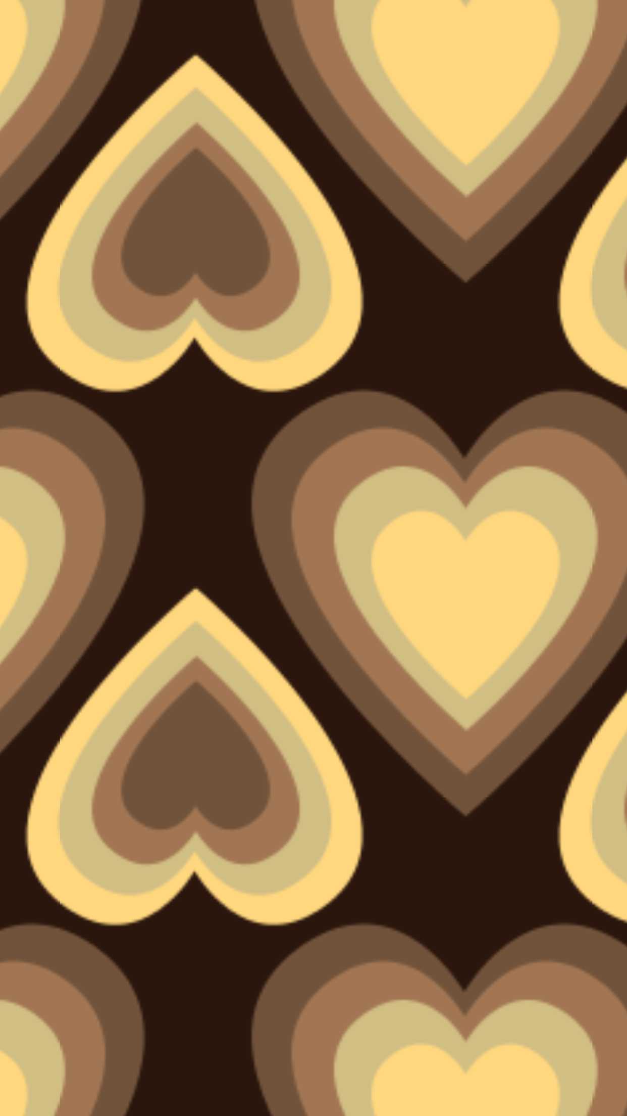 Free Downloadable Brown Heart Wallpaper For Phone and Computer
