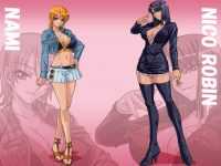 Nami and Nico Robin Wallpaper 5