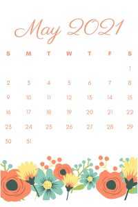 2021 May Calendar Wallpaper 9