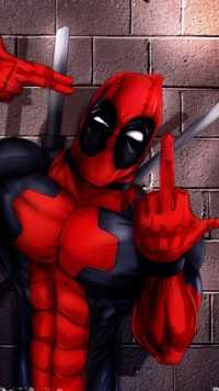 Deadpool Middle Finger Wallpaper 6