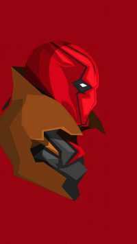 Minimalist Red Hood Wallpaper 9