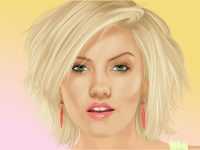 Elisha Cuthbert Paint Wallpaper 5