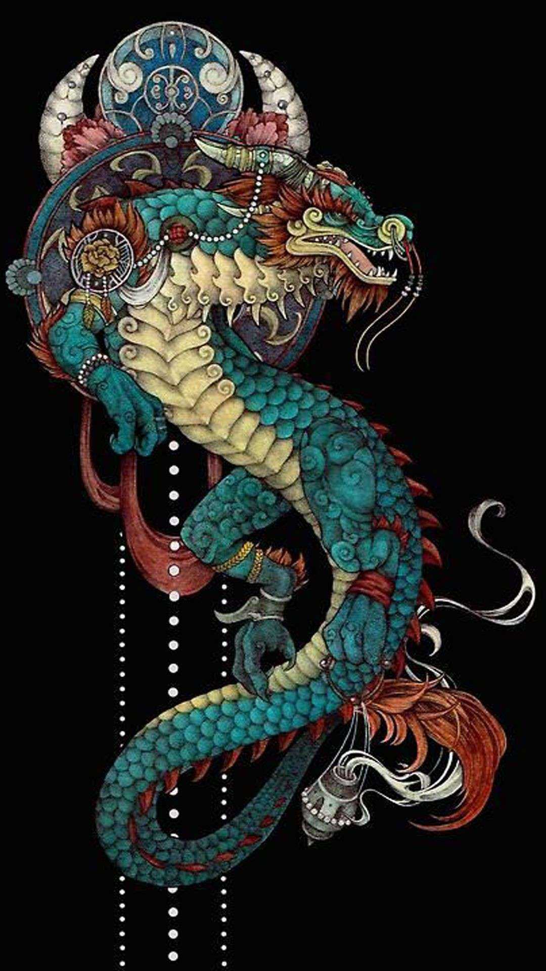 Japanese Dragon Wallpaper 4K