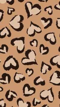 Brown Hearts Wallpaper 4