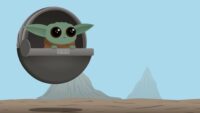 Baby Yoda Desktop Wallpaper 5