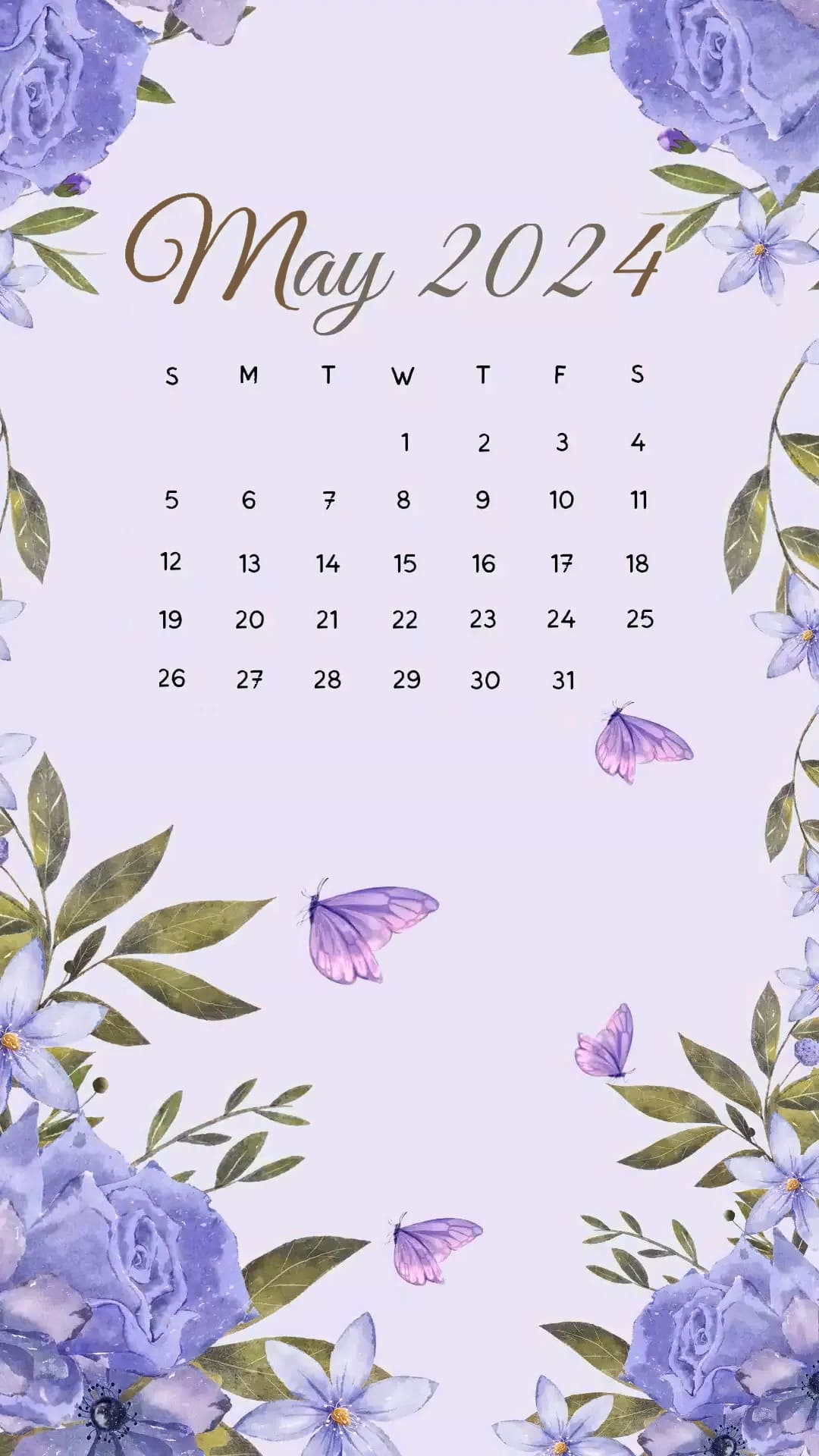 May Calendar 2024 Wallpaper - KoLPaPer - Awesome Free HD Wallpapers