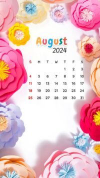 August 2024 Calendar Wallpaper 8
