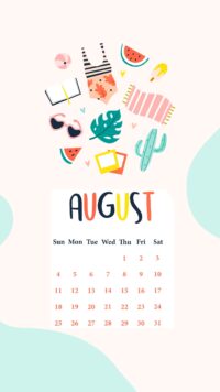 August 2024 Calendar Wallpaper 5