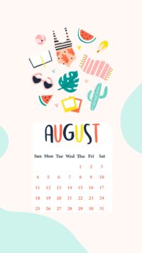 August 2024 Calendar Wallpaper 8