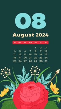 August Calendar 2024 Wallpaper 9