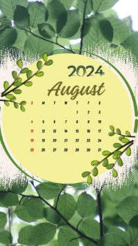 2024 August Calendar Wallpaper 7