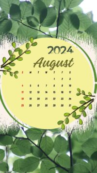 2024 August Calendar Wallpaper 10