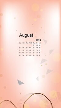 2024 August Calendar Wallpaper 8