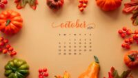 October 2024 Calendar Wallpaper 14