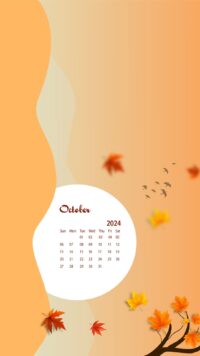 October 2024 Calendar Wallpaper 5