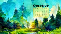 October 2024 Calendar Wallpaper 11