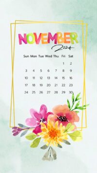 November 2024 Calendar Wallpaper 7